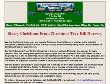 Tablet Screenshot of christmastreehillnursery.com